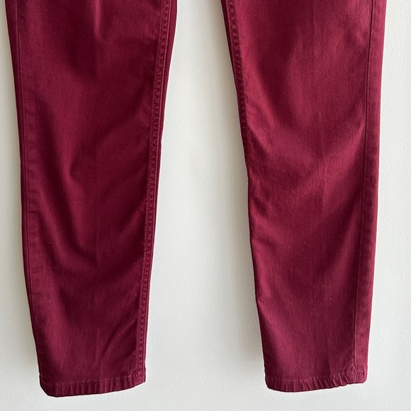 Calvin Klein Jeans Red/Burgundy Skinny Ankle Pants, Size 8 - Picture 4 of 16